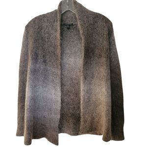 EILEEN FISHER MOHAIR TAN OPEN CARDIGAN PS